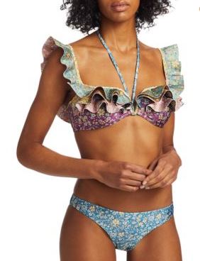Carnaby Two-Piece Floral Frill Bikini Set