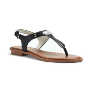 MK Plate Flat Thong Sandals